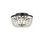 Elegant Lighting Contemporary Home Decorative Iron Cora 10 Inch Flush Mount - Black